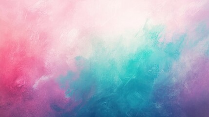 Fototapeta premium A soft, abstract background blending pink and teal hues for creative use.
