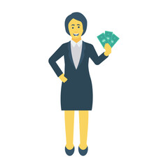 Businesswoman with Money