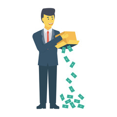 Obraz premium money wastage