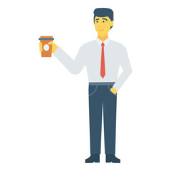 businessman with coffee