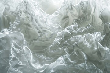 A detailed shot of a white cloth with intricate stitching and texture