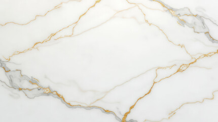 Elegant hyper-realistic marble background featuring white and gold veining