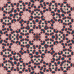 Seamless square pattern. Symmetric pattern texture