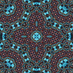 Seamless square pattern. Symmetric pattern texture