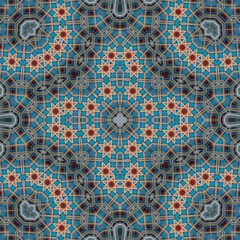 Seamless square pattern. Symmetric pattern texture
