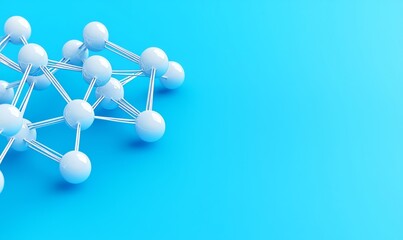Obraz premium The background of the virus model is made up of dots and connected lines