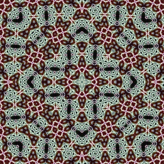 Seamless square pattern. Symmetric pattern texture