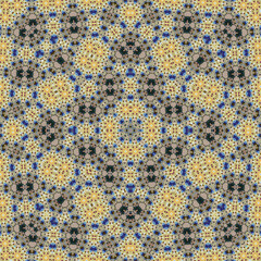 Seamless square pattern. Symmetric pattern texture