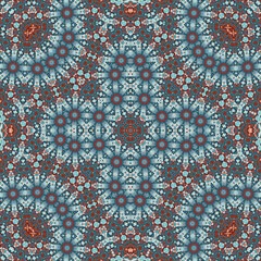 Seamless square pattern. Symmetric pattern texture