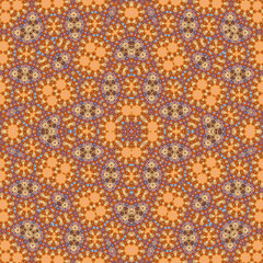 Seamless square pattern. Symmetric pattern texture