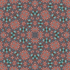Seamless square pattern. Symmetric pattern texture