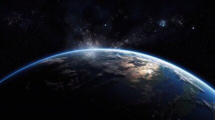 Fototapeta premium Earth from Space in High-Resolution Gigapixel View