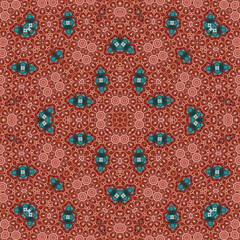 Seamless square pattern. Symmetric pattern texture