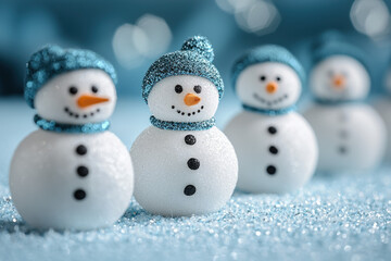 snow man background