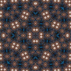 Seamless square pattern. Symmetric pattern texture