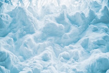 Obraz premium Snow-covered landscape glistens in soft sunlight during a serene winter morning. Generative AI