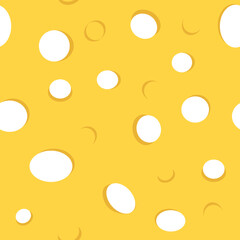 Vector cheese 2d illustration sample pattern