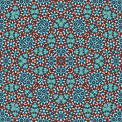 Seamless square pattern. Symmetric pattern texture