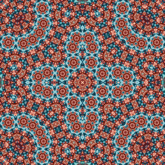 Seamless square pattern. Symmetric pattern texture