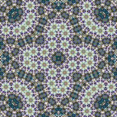 Seamless square pattern. Symmetric pattern texture