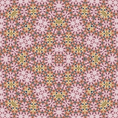 Seamless square pattern. Symmetric pattern texture