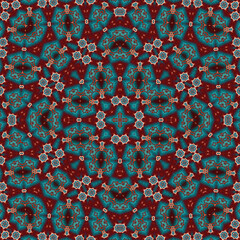 Seamless square pattern. Symmetric pattern texture