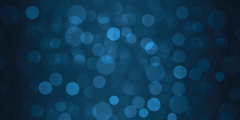 Abstract blue tone bokeh blurred  design background vector illustration.
