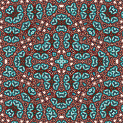 Seamless square pattern. Symmetric pattern texture