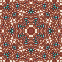 Seamless square pattern. Symmetric pattern texture