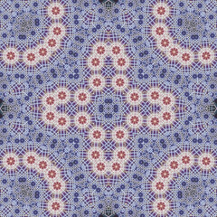 Seamless square pattern. Symmetric pattern texture