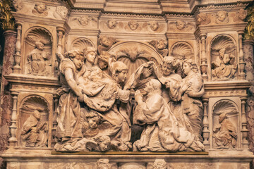 sculpture de la cathédrale de Tolède