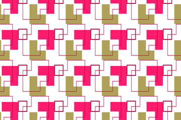 Colorful geometric patterns intertwine to create a captivating design in a vibrant layout