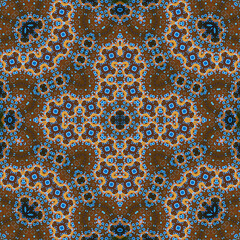 Seamless square pattern. Symmetric pattern texture