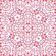 Seamless square pattern. Symmetric pattern texture