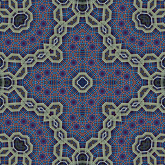 Seamless square pattern. Symmetric pattern texture