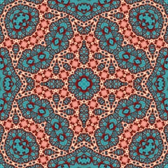 Seamless square pattern. Symmetric pattern texture