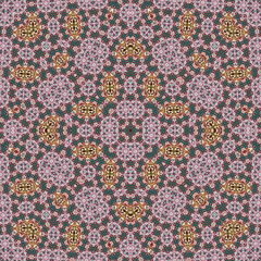 Seamless square pattern. Symmetric pattern texture