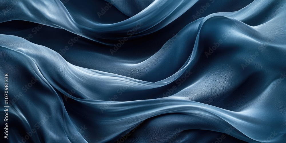 Aufkleber a close-up view of a blue fabric with intricate details and texture