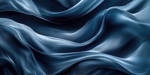 Fototapeta premium A close-up view of a blue fabric with intricate details and texture