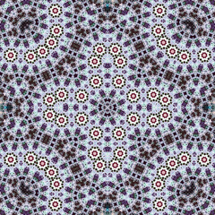 Seamless square pattern. Symmetric pattern texture