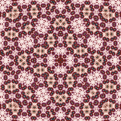 Seamless square pattern. Symmetric pattern texture