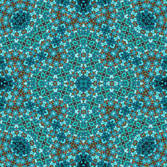 Seamless square pattern. Symmetric pattern texture