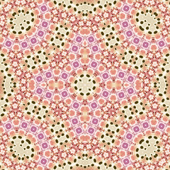Seamless square pattern. Symmetric pattern texture