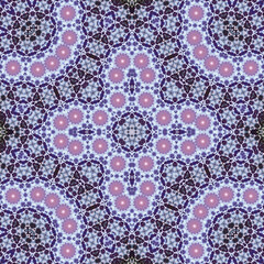Seamless square pattern. Symmetric pattern texture