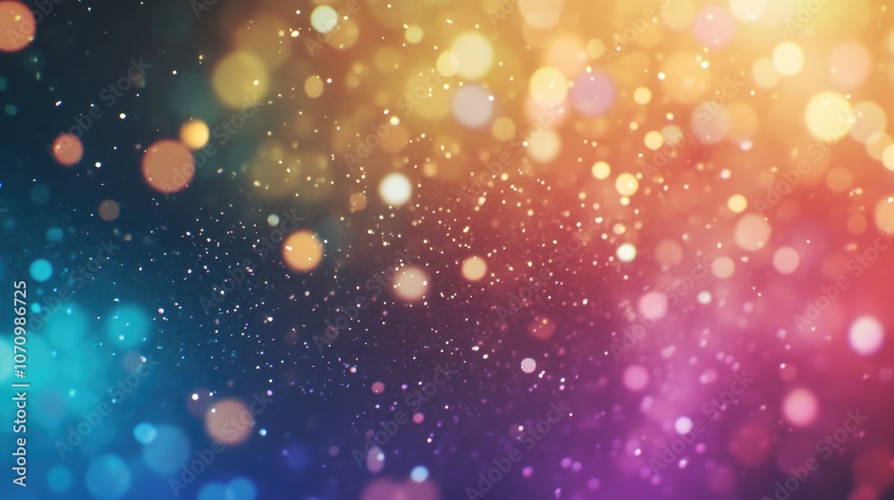 Poster a blurred multicolored background