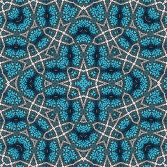 Seamless square pattern. Symmetric pattern texture