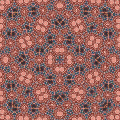 Seamless square pattern. Symmetric pattern texture