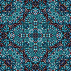 Seamless square pattern. Symmetric pattern texture