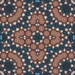 Seamless square pattern. Symmetric pattern texture