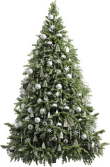 Christmas tree with beautiful decorations
